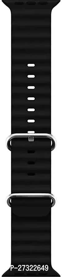 Ultra Smart Watches Band 42 Mm Silicone Watch Strap Black-thumb0