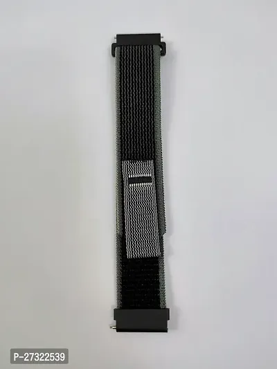 Trail Watch Strap For 22 Mm Fabric Watch Strap Black, Dark Green-thumb2