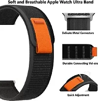 Alpine Loop Band For Watch Strap 49Mm 45Mm 44Mm 42Mm, For Iwatch Band 44 Mm Silicone Watch Strap Black Orange Mix-thumb1