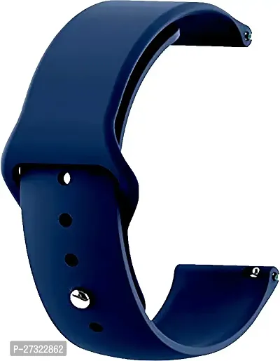 Tich Button 20 Mm Silicone Watch Strap Navy Blue-thumb0