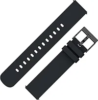 20Mm Watch Band Compatible For Noise X-Fit 1,Evolve 2, Noise Colorfit 20 Mm Silicone Watch Strap Black-thumb1