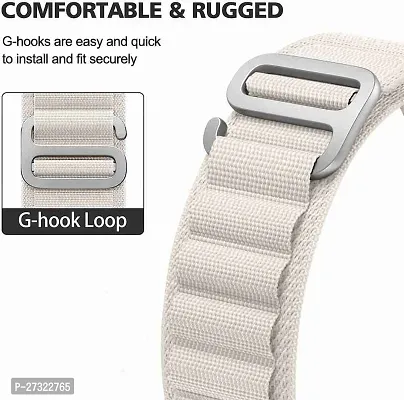 Alpine Loop Strap For Watch Series 1/2/3/4/5/6/7/8/Ultra Compatible 44 Mm 42 Mm Synthetic Watch Strap White-thumb2