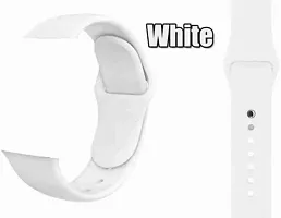 20 Mm Button Watch Strap Compatible With All 20 Mm Watches 20 Mm Silicone Watch Strap White-thumb1