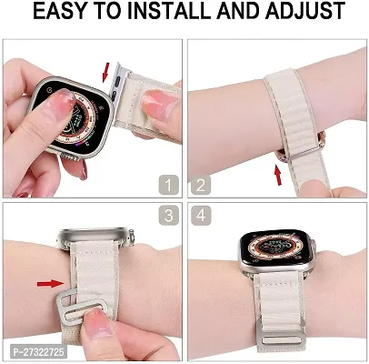 Alpine Loop Band For Watch Strap 49Mm 45Mm 44Mm 42Mm, For Iwatch Band 44 Mm Silicone Watch Strap White-thumb3