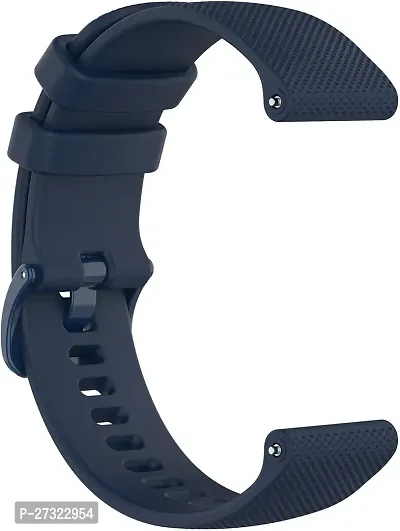 Strap Compatible With Amazfit Gts2 Mini,Bip/Bipu/Pro/Lite,Bips,Galaxy Active2 22 Mm Silicone Watch Strap Blue-thumb3