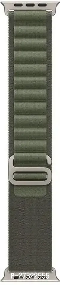 Alpine Loop Iwatch 42/44/45/49Mm Iwatch Ultra Series 8/7/Se/5/4 195 Mm Fabric Watch Strap Green-thumb0