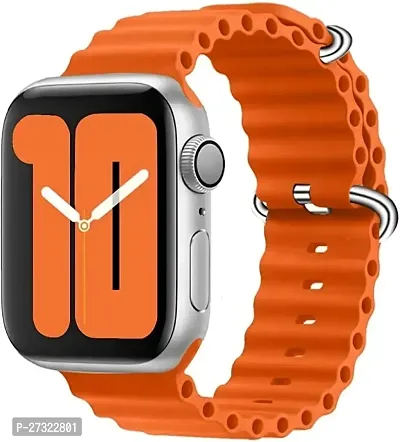 Ocean Watch Strap 42Mm 44Mm 45 Mm Also For Series 9,8,7,6,5,4,3,2,1,Se 49 Mm Silicone Watch Strap Orange-thumb0