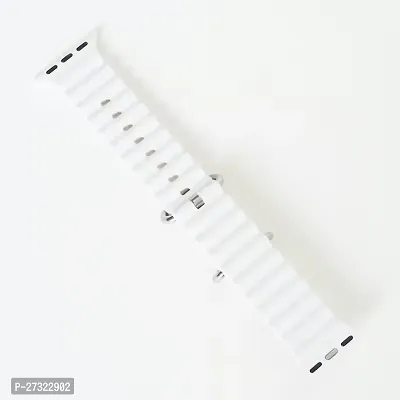 Watch Ultra 49 Mm, 45 Mm, 44 Mm, 42 Mm 2 Pices 44 Mm Silicone Watch Strap White 44 Mm Silicone Watch Strap White-thumb0