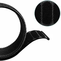 Nylon Black Belt 22Mm Compatible With Noise Noisefit Active Sports Band 22 Mm Fabric Watch Strap Black-thumb3