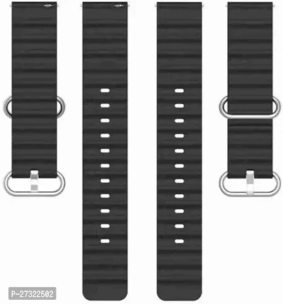 20 Mm Silicone Smart Watch Strap 20 Mm Silicone Watch Strap Black-thumb3