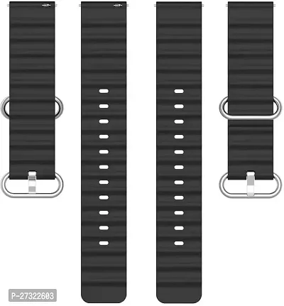 P26Bin09 Compatible With Amazfitmini/Bipu/Pro/Lite/S/Gts2/2E,Galaxyactive2, 20 Mm Silicone Watch Strap Black-thumb3