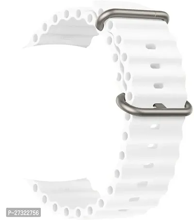 Ocean Loop Band For Watch Strap 49Mm 45Mm 44Mm 42Mm, For Iwatch Band 44 Mm Silicone Watch Strap White-thumb0