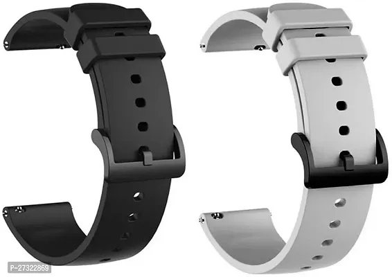 22Mm Soft Strap Compatible Watch List Inphotosmart Watch Strap Black And Grey 22 Mm Silicone Watch Strap Mullti Color