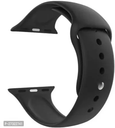 Soft Silicone Sport Strap Band For Iwatch 42Mm/44Mm 42 Mm Silicone Watch Strap Black-thumb0