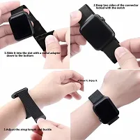 Smart Watch Strap Compatible With Series 1/2/3/4/5/6/7 With Magnetic Band 42Mm 44 Mm Stainless Steel Watch Strap Black-thumb3