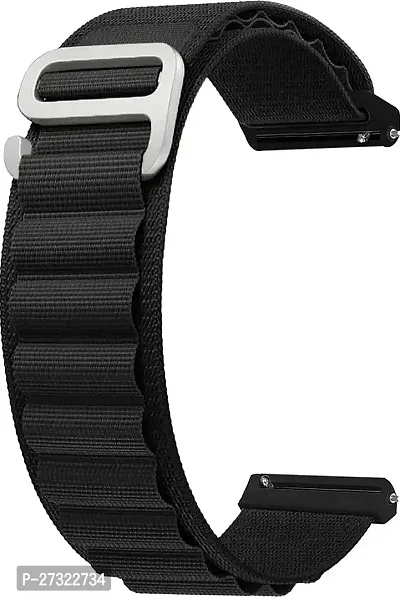 Alpine Loop Band 20 Mm Fabric Watch Strap Black-thumb0