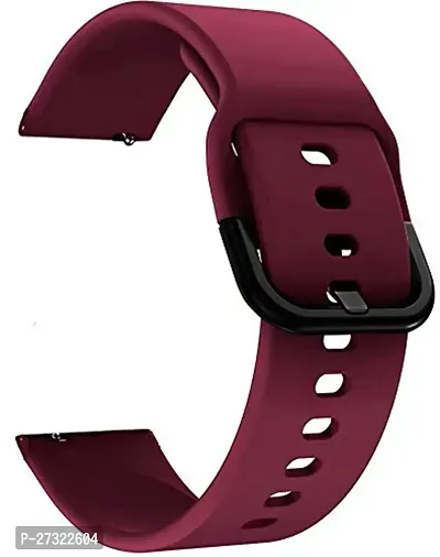 Strap Compatible With Amazfitgts2Mini/Bip/Pro/Lite/Gts/2/2E,Bips,Galaxy Active2 20 Mm Silicone Watch Strap Maroon-thumb0