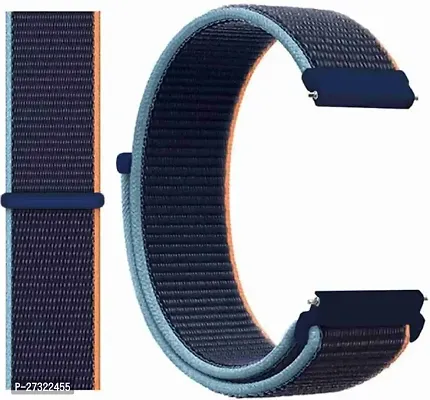 22 Mm Blue Nylon Strap Universal For All 22 Mm Watches_009 22 Mm Fabric Watch Strap Blue-thumb0