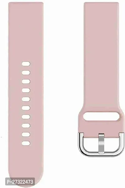 20 Mm Pink Steel Buckle Smart Watch Strap 20 Mm Silicone Watch Strap Pink-thumb2