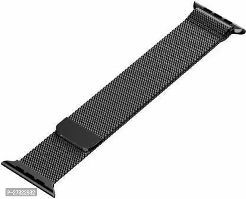 Magnetic Lock Milanese Strap Band For Iwatch Series 1/2/3/4/5/6 And Se 44Mm/Mm 44 Mm Stainless Steel Watch Strap Black-thumb2