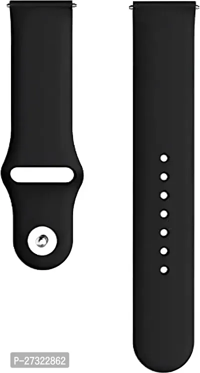 Tich Button 20 Mm Silicone Watch Strap Navy Blue-thumb4