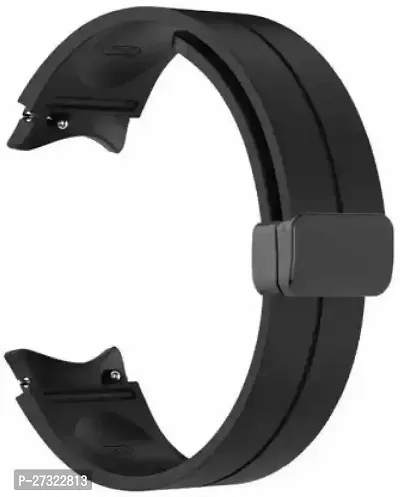 Magnet Buckle Strap For Samsung Watch 5, Watch 5 Pro, Samsung Watch 4 4 Mm Silicone Watch Strap Black