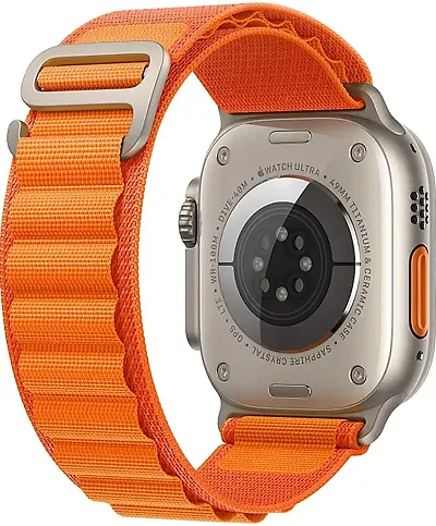 Alpine Loop Watch Strap For 49 45 44 42 Mm Also For Series 8 7 6 5 4 3 2 1 Se 22 Mm Fabric Watch Strap Orange