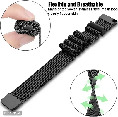 22Mm Smart Watch Strap Belt For Colorfit Ultra/Ultra 2, Amazfit 22 Mm Stainless Steel Watch Strap Black-thumb2