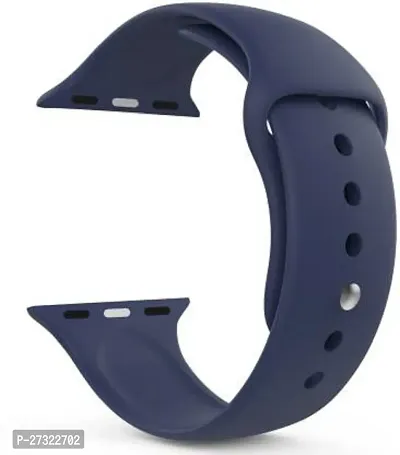 Soft Silicon Strap Band For Iwatch Series 1/2/3/4/5/6 And Se 44Mm,42Mm 44 Mm Silicone Watch Strap Navy Blue