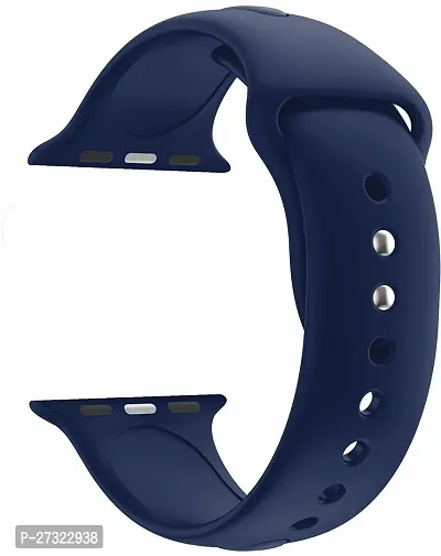 Soft Silicone Strap Sports Band Compatible With Iwatch 42 Mm Silicone Watch Strap Blue