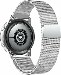 Magnetic Chain Compatible For Amazfitgts2/Mini/Bip/Bipu/Pro/Lite,Galaxy Active2. 20 Mm Metal Watch Strap Silver-thumb2