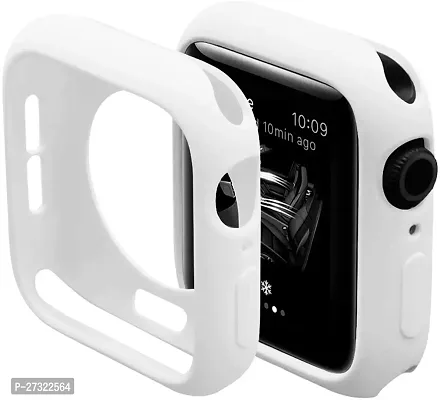 Soft Silicone Case Cover With Strap Iwatch Series7/6/5/4/3/2/1/Se 42/44/45Mm 43 Mm Silicone Watch Strap White-thumb3