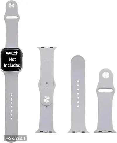 Replacement Strap For W26, W26 Plus Also Compatible With 42-45 Mm Dial 42 Mm Silicone Watch Strap Grey-thumb0