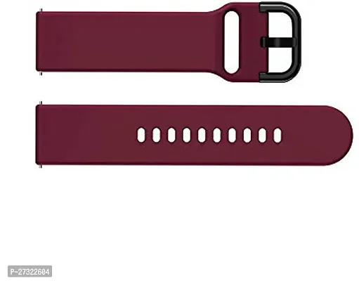 Strap Compatible With Amazfitgts2Mini/Bip/Pro/Lite/Gts/2/2E,Bips,Galaxy Active2 20 Mm Silicone Watch Strap Maroon-thumb4