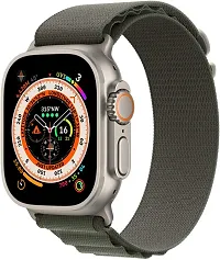 Alpine Loop 49Mm For Apple Watch Compatabile Apple Ultra 49 Mm Fabric Watch Strap Green-thumb2