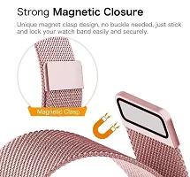G-Hook 42/44/45/49Mm Smooth Soft Nylon Sport Belt For Series Ultra/8/7/6/5 42 Mm Metal Watch Strap Rose Gold-thumb1