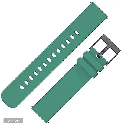 Silicone Belt 22Mm Compatible With Noise Noisefit Active Smartwatch Sports Band 22 Mm Silicone Watch Strap Olive Green-thumb0