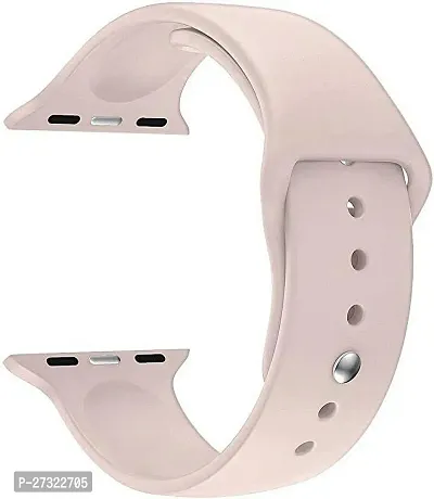 Soft Silicone Case Cover With Strap Iwatch Series7/6/5/4/3/2/1/Se 42/44/45Mm 44 Mm Silicone Watch Strap Peach