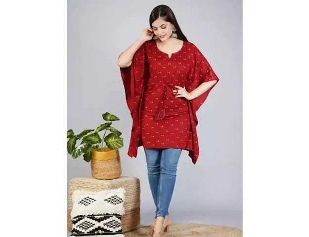 Fabulous Rayon Kaftan Kurta For Women