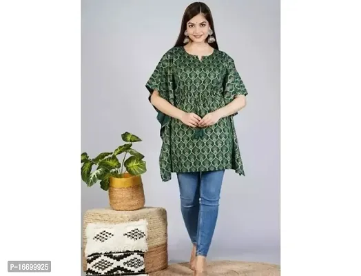 Fabulous Rayon Printed Kaftan Kurta For Women