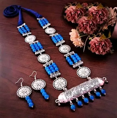 Afgaani Style Copper Oxidised Jewellery set