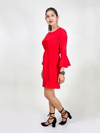 Allofit Flute Sleeves Dress.-thumb1