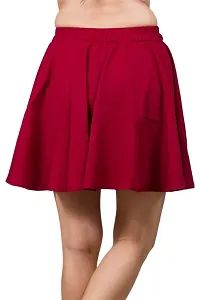 Comfortable Trendy Simple Dimple Mini Skirt-thumb1