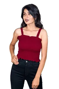 Pretty Trendy Smoked Tube top With shoulder straps-thumb2