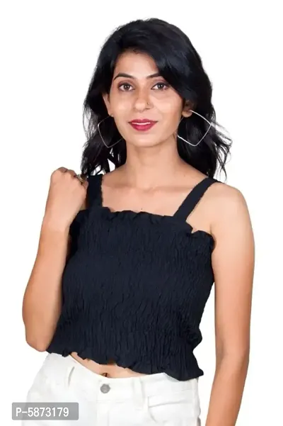 Pretty Trendy Smoked Tube top With shoulder straps