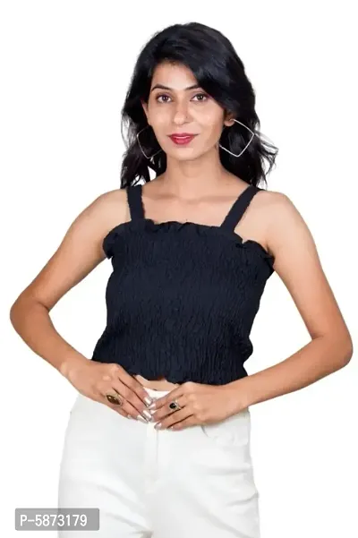 Pretty Trendy Smoked Tube top With shoulder straps-thumb4