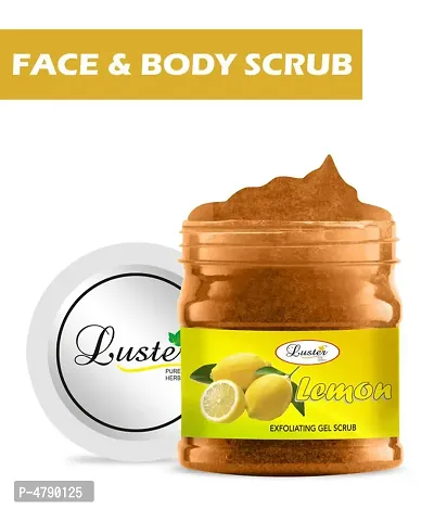 Luster Lemon Face  Body Gel Scrub (Paraben  Sulfate Free)-500 ml