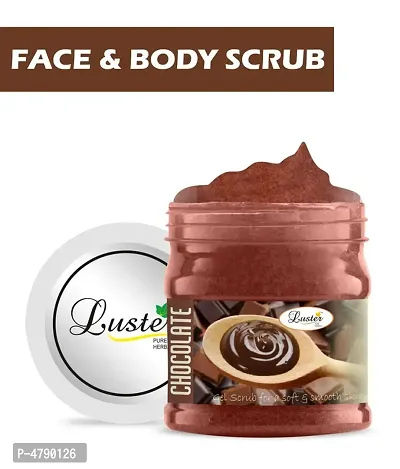 Luster Chocolate Face  Body Gel Scrub (Paraben  Sulfate Free)-500 ml
