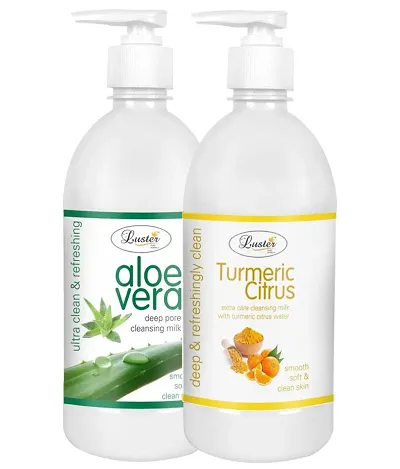 Paraben & Sulfate Free Luster Organic Cleansing Milk Combo Pack Of 2