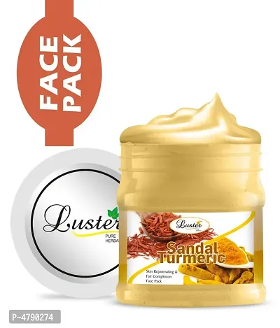 Luster Sandal Turmeric Skin Rejuvenation Face Pack (Paraben  Sulfate Free)-500 g